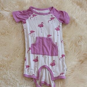 Pink Flamingo Baby Romper